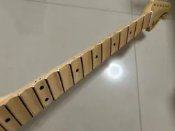 SCALLOPED 22 FRET STRAT ELECTRIC GUITAR NECK GLOSS MAPLE FOR DIY FENDER REPLACE