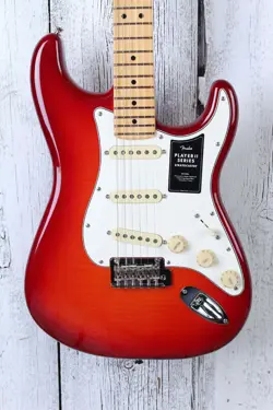 FENDER PLAYER II STRATOCASTER ELECTRIC GUITAR AGED CHERRY BURST FINISH