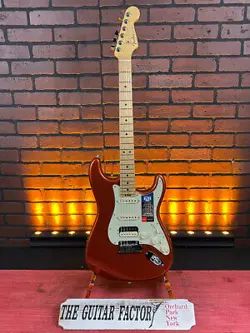 2015 FENDER AMERICAN ELITE STRATOCASTER HSS SHAWBUCKER - AUTUMN BLAZE METALLI...