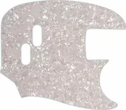 WD CUSTOM PICKGUARD FOR FENDER 1966-1983 USA MUSTANG BASS #28 WHITE PEARL/WHI...