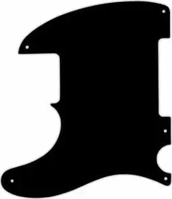 WD CUSTOM PICKGUARD FOR LEFT HAND FENDER ESQUIRE OR TELECASTER #29 MATTE BLACK