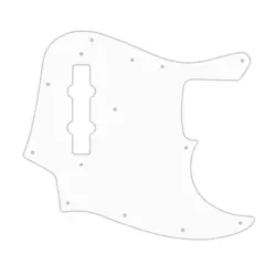 NEW - PICKGUARD FOR FENDER VINTAGE 1970'S-1980'S 20 FRET JAZZ BASS - 3-PLY WHITE