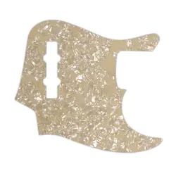 NEW - PICKGUARD FOR FENDER VINTAGE 1970'S-1980'S 20 FRET JAZZ BASS, CREAM PEARL