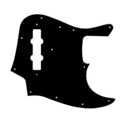 NEW - PICKGUARD FOR FENDER VINTAGE 1970'S-1980'S 20 FRET JAZZ BASS - 3-PLY BLACK