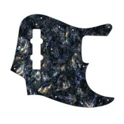 NEW PICKGUARD FOR FENDER VINTAGE 1970'S-1980'S 20 FRET JAZZ BASS - BLACK ABALONE