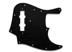 NEW - PICKGUARD FOR FENDER VINTAGE JAZZ BASS - SIMULATED BLACK ANODIZED