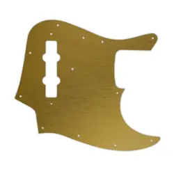 NEW PICKGUARD FOR FENDER VINTAGE 1970'S-1980'S 20 FRET JAZZ BASS - BRUSHED GOLD