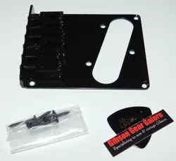 FENDER SQUIER TELECASTER BRIDGE CONTEMPORARY BLACK GUITAR PARTS PROJECT TELE T