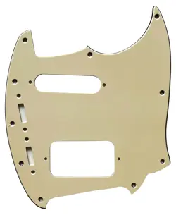 3 PLY VINTAGE YELLOW FOR FENDER KURT COBAIN JAG-STANG STYLE GUITAR PICKGUARD