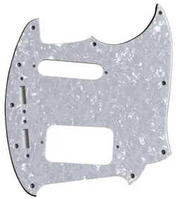4 PLY WHITE PEARL FOR FENDER KURT COBAIN JAG-STANG STYLE GUITAR PICKGUARD