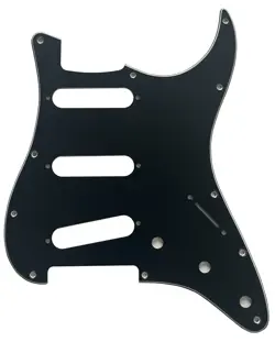 BLACK FOR FENDER JIMI HENDRIX START BRIDGE REVERSED 11 HOLE GUITAR PICKGUARD