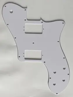FOR FIT FENDER PROFESSIONAL TELE DELUXE SHAWBUCKER GUITAR PICKGUARD 3 PLY WHITE