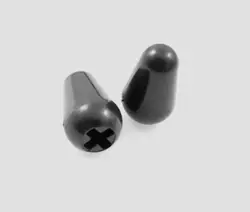TRUE CUSTOM SHOP® 2 BLACK SWITCH TIPS FOR FENDER STRAT STRATOCASTER FOR USA & RI