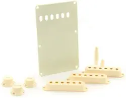 NEW - GENUINE FENDER STRAT ACCESSORY KIT - AGED WHITE, 099-1368-000