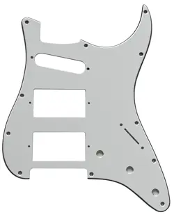 3 PLY WHITE FOR FENDER STANDARD STRAT HHS STRATOCASTER STYLE GUITAR PICKGUARD