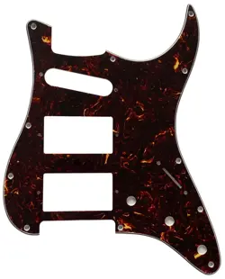BROWN TORTOISE FOR FENDER STANDARD STRAT HHS STRATOCASTER STYLE GUITAR PICKGUARD