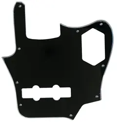 3 PLY BLACK FOR FENDER US JAGUAR BASS STYLE GUITAR PICKGUARD