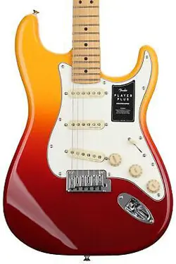 FENDER PLAYER PLUS STRATOCASTER ELECTRIC GUITAR - TEQUILA SUNRISE WITH MAPLE