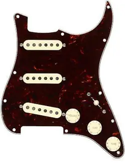 FENDER TEX-MEX SSS PRE-WIRED STRATOCASTER PICKGUARD - TORTOISE SHELL