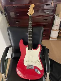 FENDER STRATOCASTER ELECTRIC GUITAR RED ALDER BODY MAPLE NECK