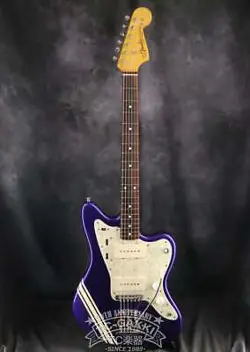 FENDER JAPAN ELECTRIC GUITAR JM66 CO JAZZ MASTER PURPLE  USED WITH GIGBAG