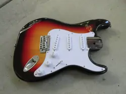UNKNOWN S-STYLE ELECTRIC GUITAR LOADED BODY. NOT A FENDER BODY.