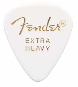 FENDER GUITAR PICK  351 SHAPE WHITE EXTRA HEAVY#0723