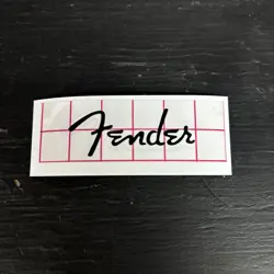 FENDER HEADSTOCK LOGO - PREMIUM VINYL GUITAR PROJECT REPLACEMENT
