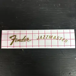 FENDER JAZZMASTER HEADSTOCK LOGO - PREMIUM VINYL GUITAR PROJECT REPLACEMENT