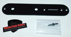 FENDER SQUIER TELECASTER CONTROL PLATE CONTEMPORARY BLACK GUITAR PARTS PROJECT