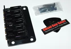 FENDER SQUIER STRATOCASTER BRIDGE CONTEMPORARY BLACK GUITAR PARTS PROJECT STRAT