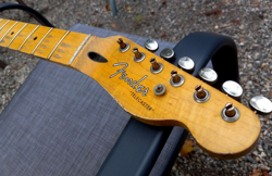 FENDER LIC RELIC TELE NECK AGED NITRO 50S FLAME TELECASTER MR G'S CUSTOM SHOP