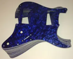 DISCOUNT LOT OF STRAT PICKGUARDS - HSS BLUE PEARL - PARTS FOR FENDER - LOT #9