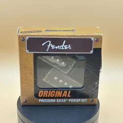 GENUINE FENDER PRECISION P-BASS ORIGINAL PICKUPS SET KIT - BLACK NEW NO RESERVE