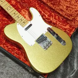 FENDER CUSTOM SHOP TELECASTER USED 1992 GOLD SPARKLE  W/HARD CASE