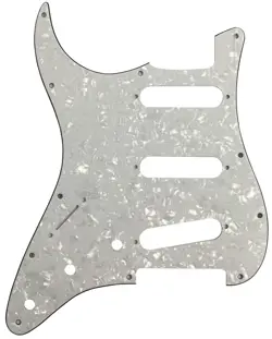 WHITE FOR FENDER PLAYER STRATOCASTER SSS 11 HOLE LEFTHANDED GUITAR PICKGUARD