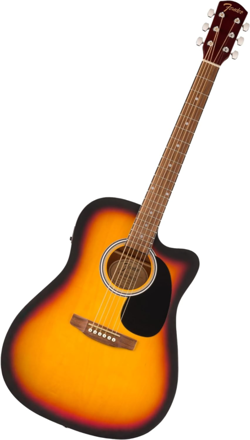 FENDER FA-25CE DREADNOUGHT ACOUSTIC ELECTRIC GUITAR, BEGINNER GUITAR, WITH 2-YEA