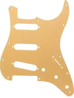 FENDER 11-HOLE MODERN-STYLE STRATOCASTER S/S/S PICKGUARD - ANODIZED GOLD