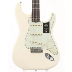 FENDER AMERICAN VINTAGE II 1961 STRATOCASTER OLYMPIC WHITE ELECTRIC GUITAR