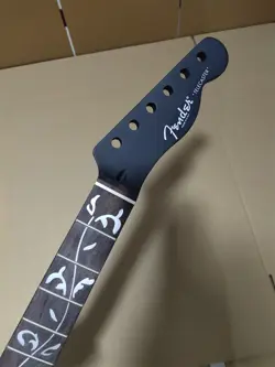 22 FRET TELE ELECTRIC GUITAR NECK PART MAPLE FOR DIY FENDER REPLACE BLACK