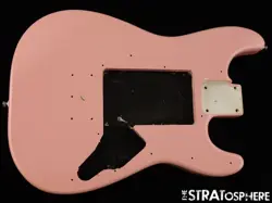 FENDER SQUIER MINI SERIES STRAT MINI HT BODY STRATOCASTER SHELL PINK $5 OFF