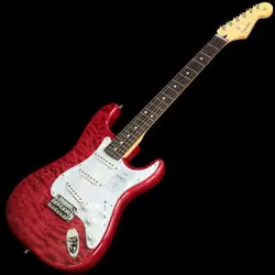 FENDER 2024 COLLECTION MADE IN JAPAN HYBRID II STRATOCASTER QMT ROSEWOOD RED