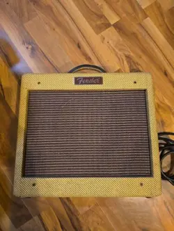VINTAGE FENDER BRONCO 38W TWEED GUITAR COMBO AMP PR258 TESTED WORKS GOOD