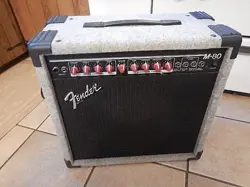 VINTAGE FENDER M-80 300 WATT GUITAR AMPLIFIER WITH REVERB TESTED WORKING!