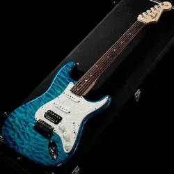 FENDER CUSTOM SHOP MBS QMT STRATOCASTER NOS CARIBBEAN BLUE TRANS BY DALE SAFE DE