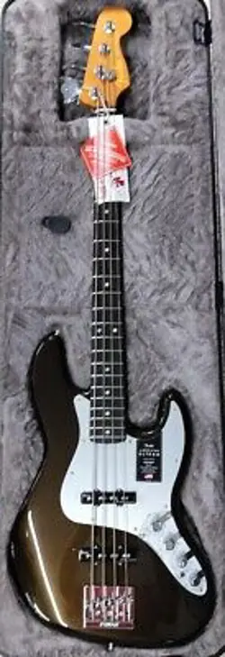 FENDER AMERICAN ULTRA II JAZZ BASS®, EBONY FINGERBOARD, TEXAS TEA   HS CASE