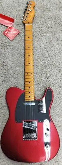 FENDER AMERICAN ULTRA II TELECASTER®, MAPLE FINGERBOARD, SINISTER RED   HS CASE