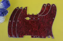 NEW PARTS  US STANDARD TELE GUITAR PICKGUARD SCRATCH PLATE RED PEARL FENDER
