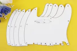 PARTS US STANDARD TELE FENDER GUITAR PICKGUARD WHITE SCRATCH PLATE