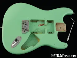 FENDER SQUIER AFFINITY SERIES STRATOCASTER STRAT BODY & HARDWARE SURF GREEN
